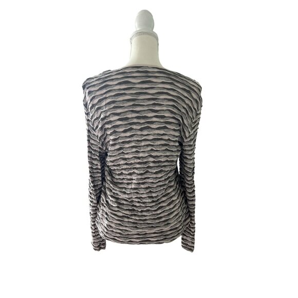 GERRY WEBER Collection Gray Patterned Top Size Small - Picture 2 of 3